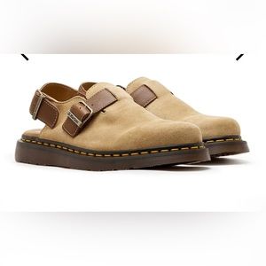 JORGE MADE IN ENGLAND SHEARLING SLINGBACK MULE Dr martens tan